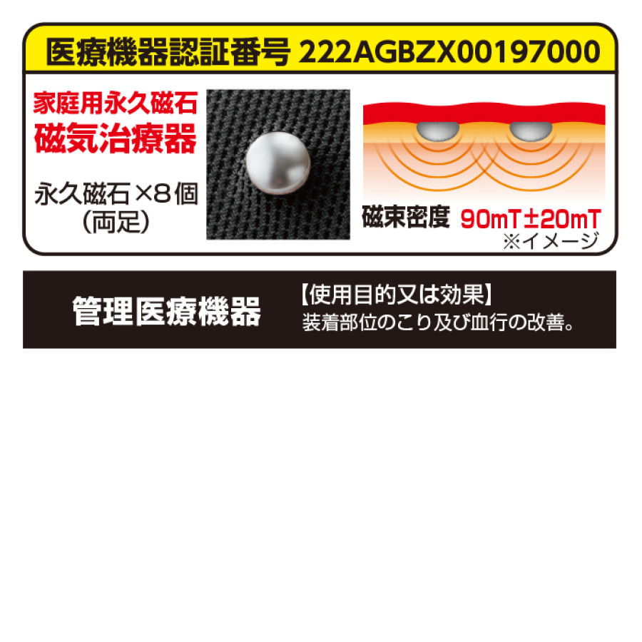 足裏楽いきいき磁気サポーター