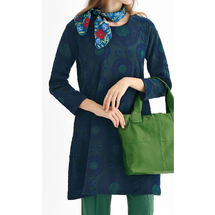 ふくれジャカードチュニックワンピース