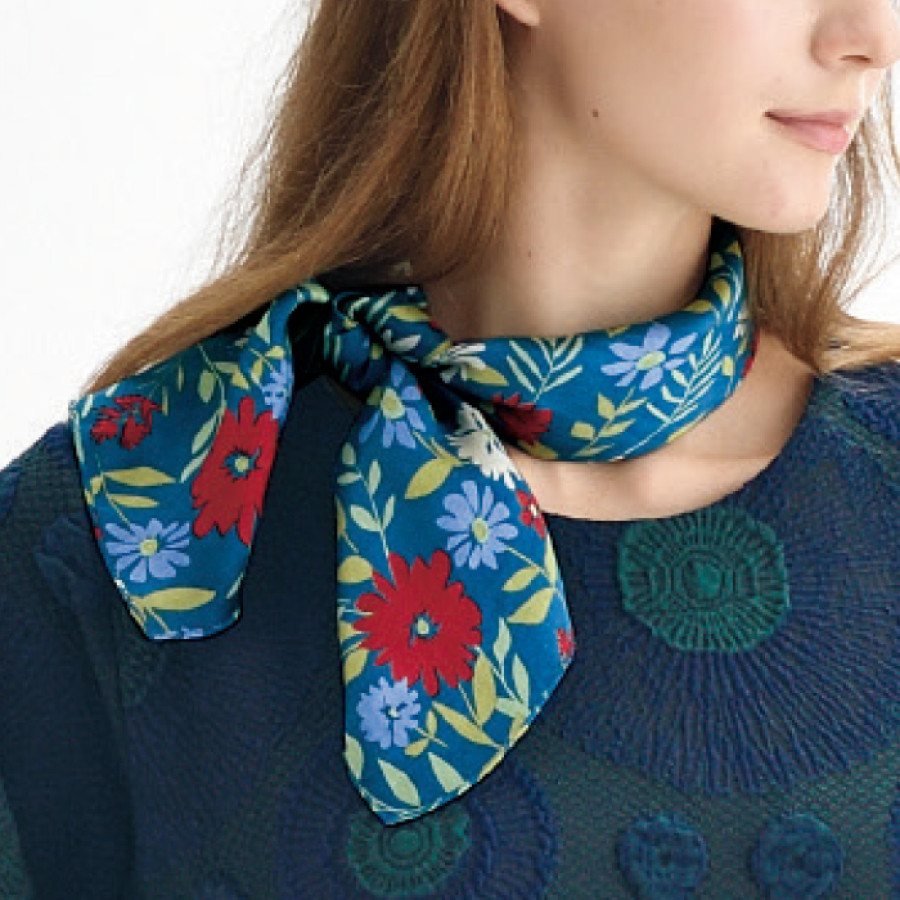花柄シルクスカーフ | テレビ朝日グループの通販サイト[ロッピング]