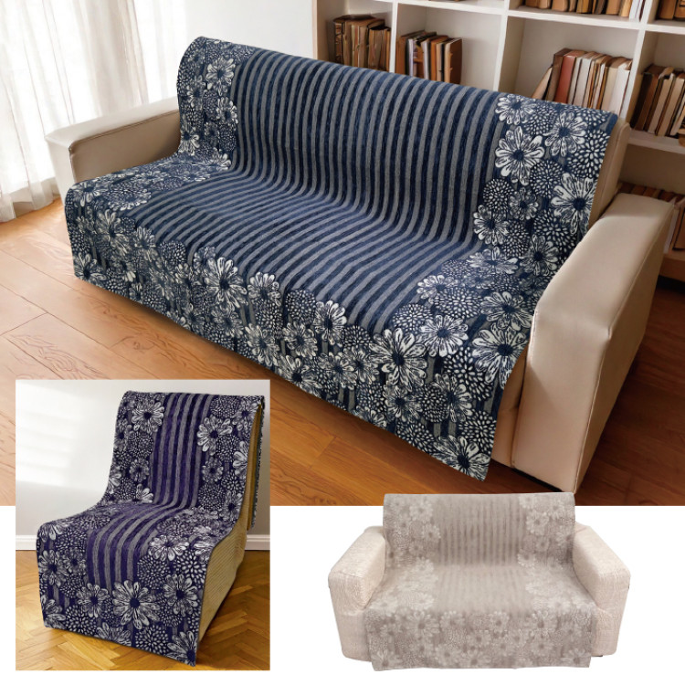 イタリア製中掛けソファカバー＜エリーサ＞  2人掛用