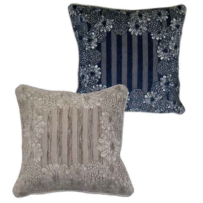 イタリア製背当てクッション＜エリーサ＞  (中身付き)