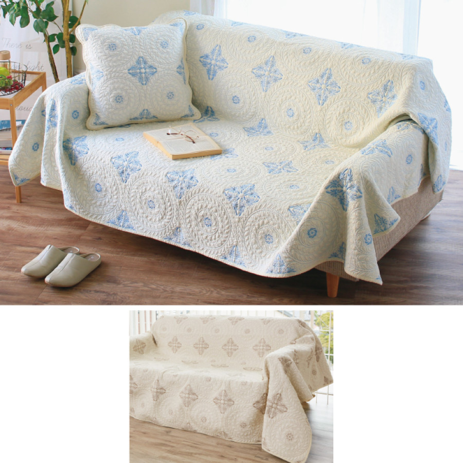キルティング加工マルチカバー＜アクワー＞ 200x250cm
