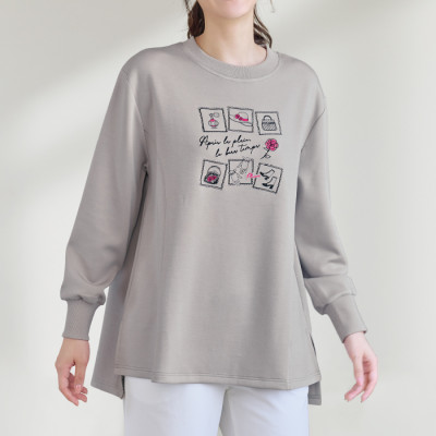 胸元刺しゅうチュニック