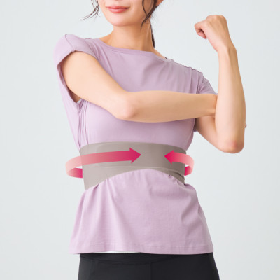 ＜beNatural(R)＞テーピング肋骨サポートベルト