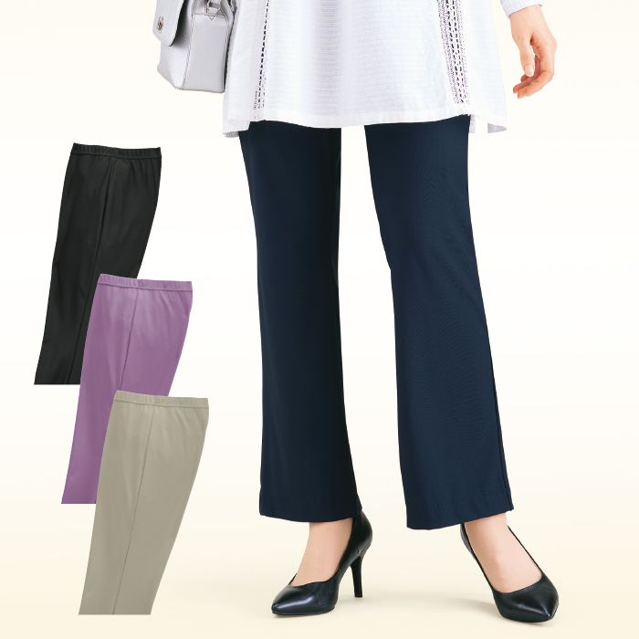 多機能ハイテンション素材ブーツカットパンツ