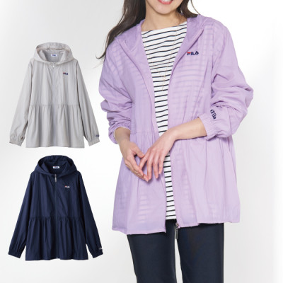 〈FILA〉はっ水UVカット加工ワッシャーパーカー