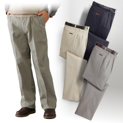 〈クラブ・ラメール〉脇シャーリングストレッチチノパンツ3色組(同サイズ)