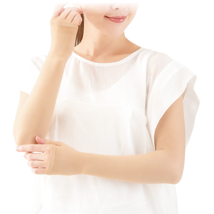 極薄着圧ファンデーションアームカバー 2セット