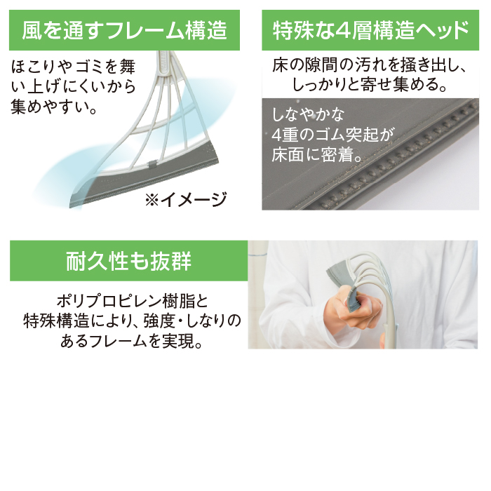 スリージャルビPRO+ スーパーホウキ・スーパーちりとりセット