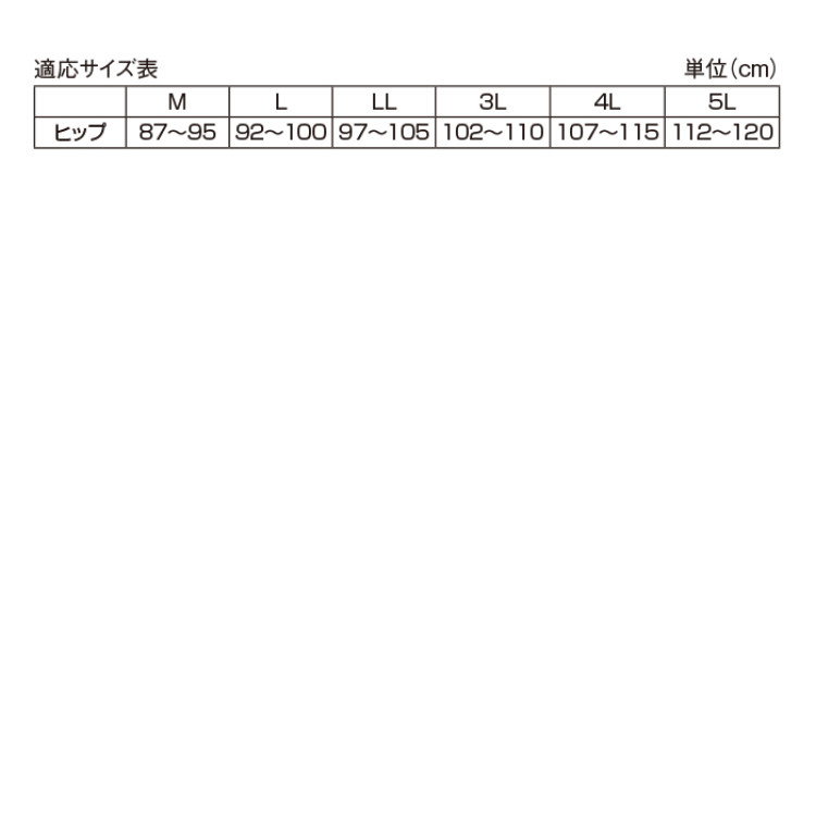 骨盤底筋サポートショーツ 3L-5L