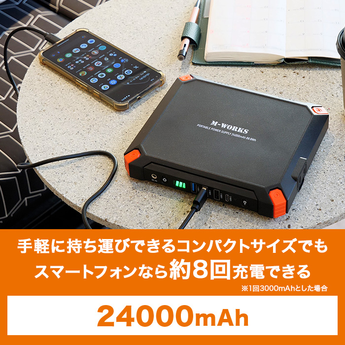 【大特価】エムワークス ポータブル電源＆ソーラーパネルセット