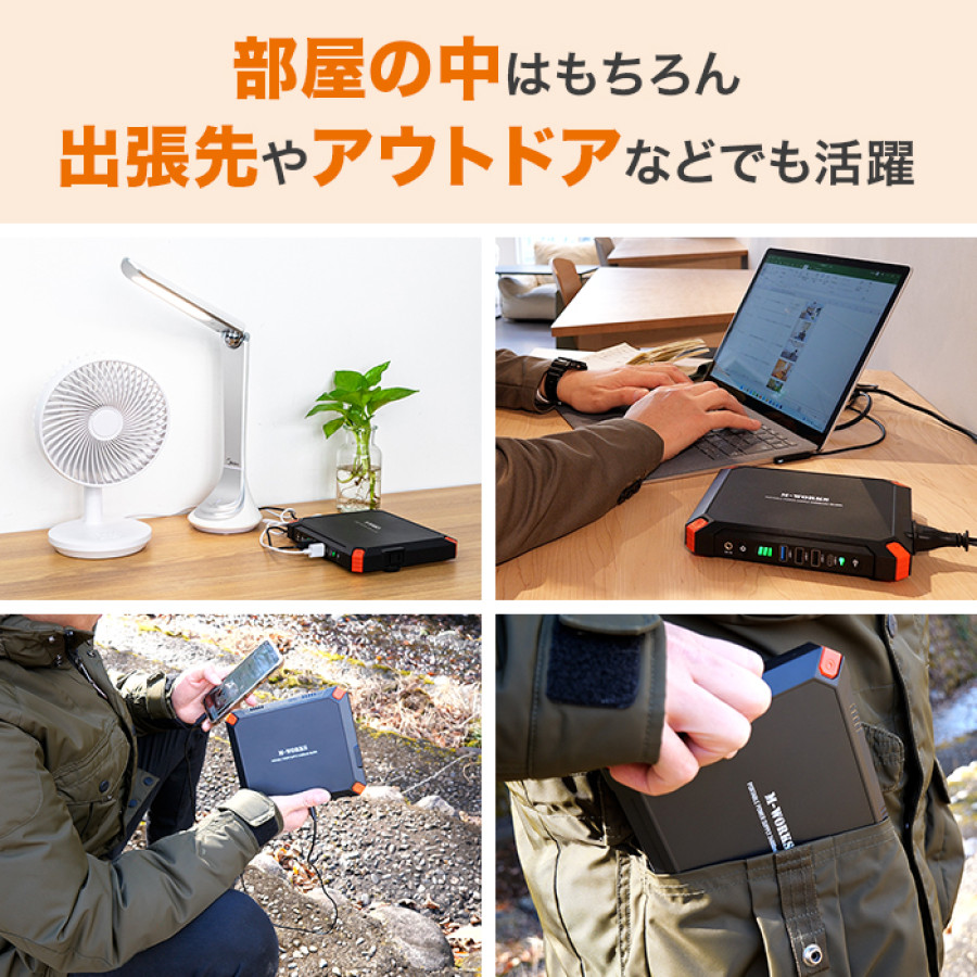 【大特価】エムワークス ポータブル電源＆ソーラーパネルセット
