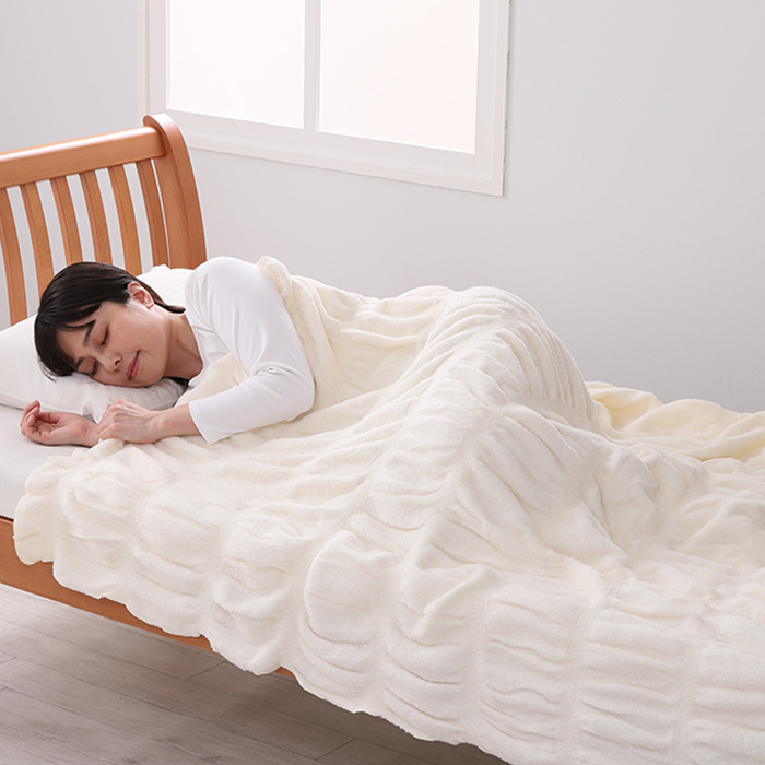 nishikawa日本製 吸湿発熱くしゅくしゅケット