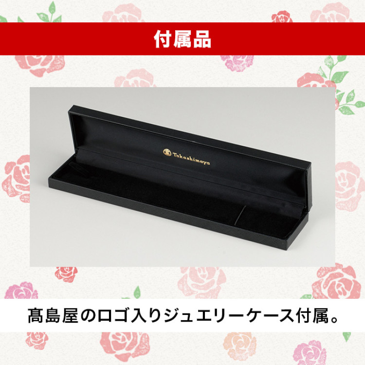 髙島屋 pt台0.4ctダイヤモンドペンダント(42cm)