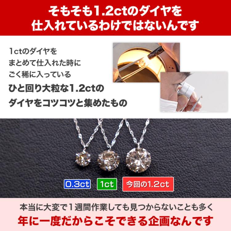大丸松坂屋外商部 プラチナ1.2ctダイヤモンドペンダント