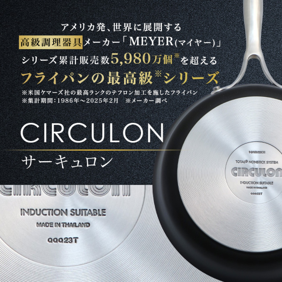 マイヤー サーキュロンフライパン ふた付き特別4点セット