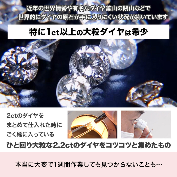 大丸松坂屋外商部 プラチナ2.2ctダイヤモンドペンダント