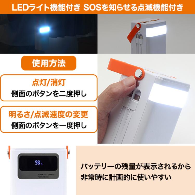 大容量コンパクトバッテリーイザ5万＆ソーラーパネルセット