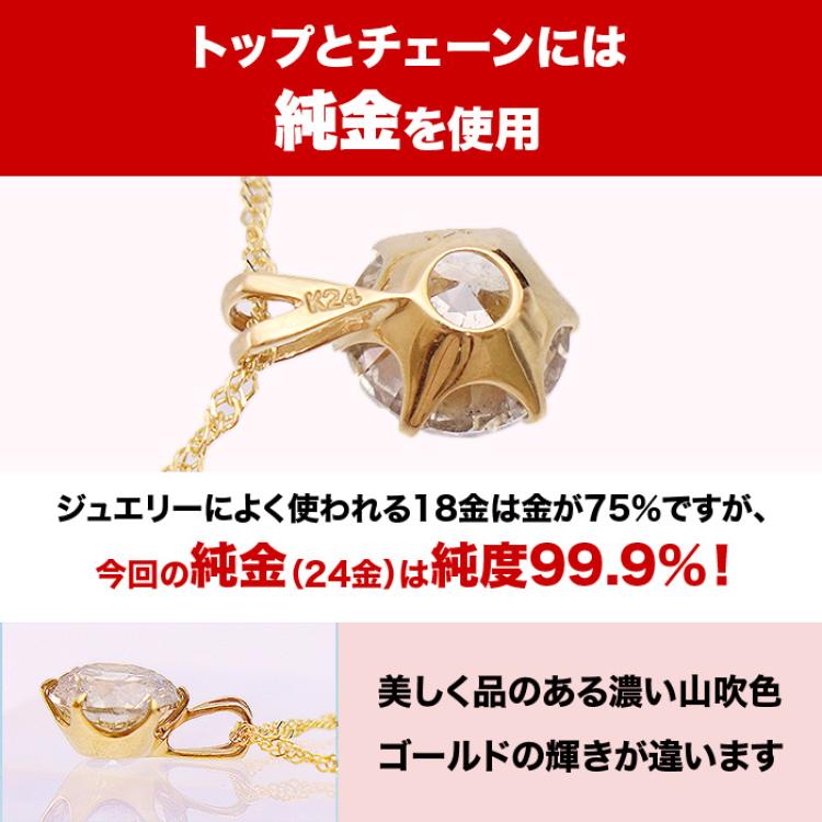 松屋銀座外商部 純金2ctダイヤペンダント