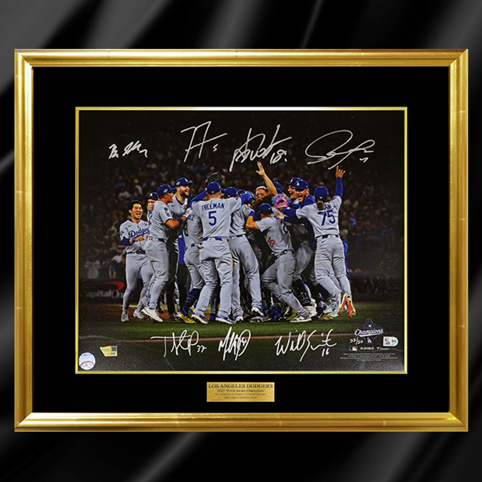 [世界限定50枚] ドジャース2025優勝メンバー7名直筆サイン入りフォト
