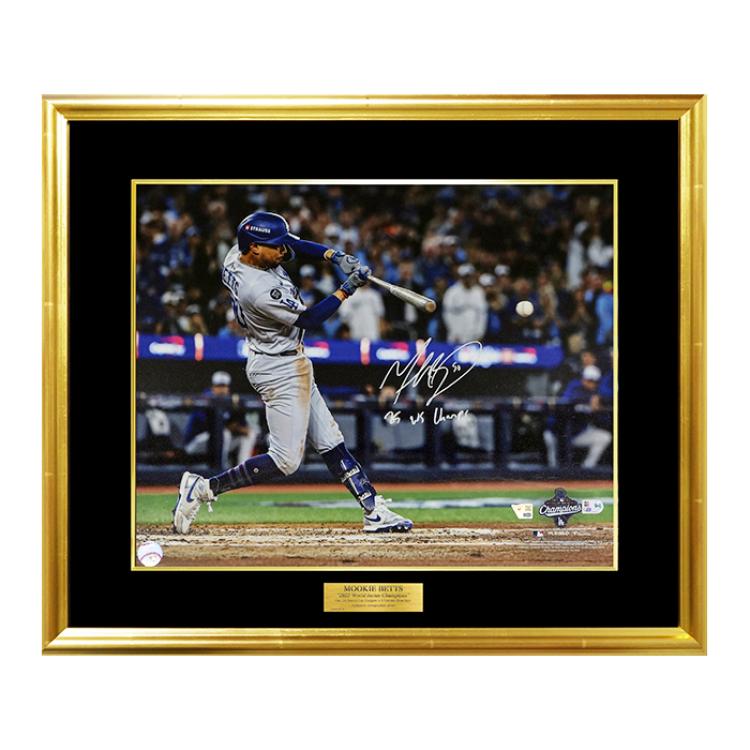 ベッツ直筆サイン入りドジャース2025フォト特製フレーム(25 WS Champs 添書き入り)