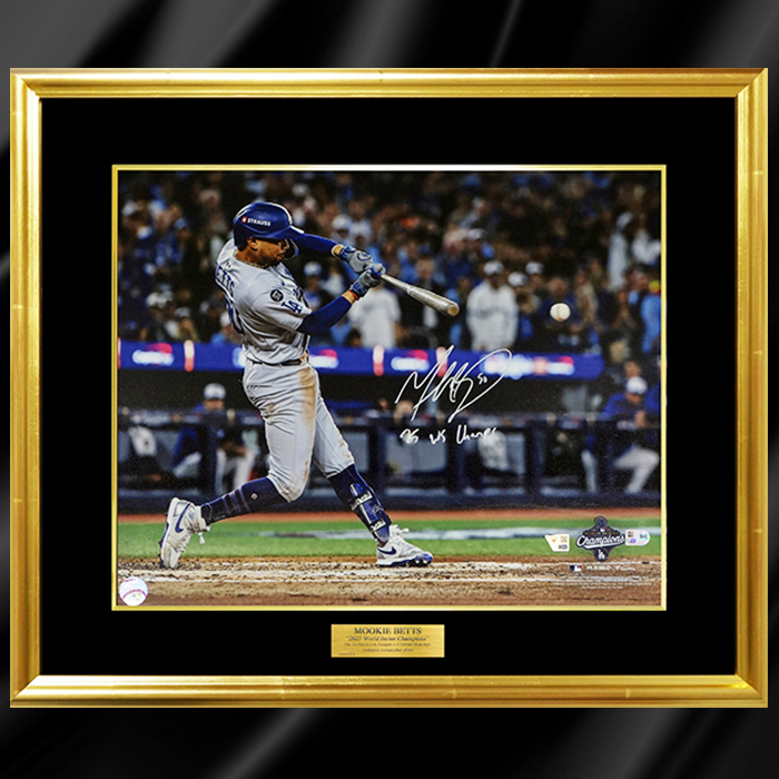 ベッツ直筆サイン入りドジャース2025フォト特製フレーム(25 WS Champs 添書き入り)