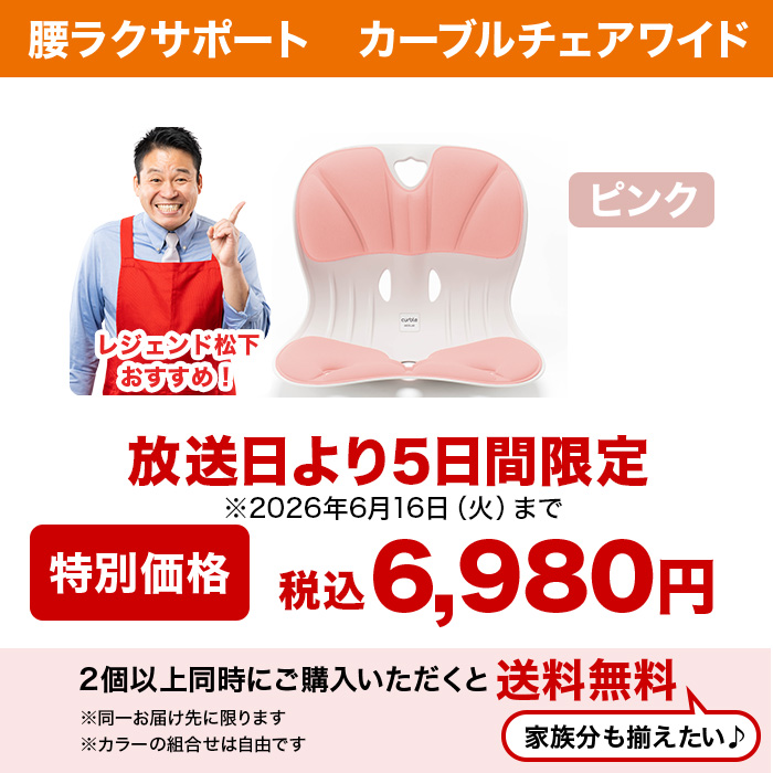 腰ラクサポート カーブルチェア ワイド