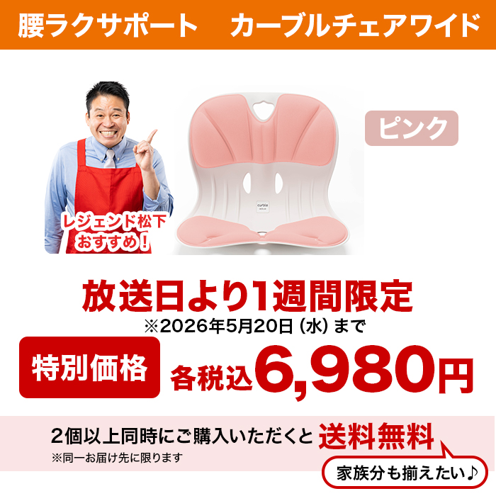 腰ラクサポート カーブルチェア ワイド