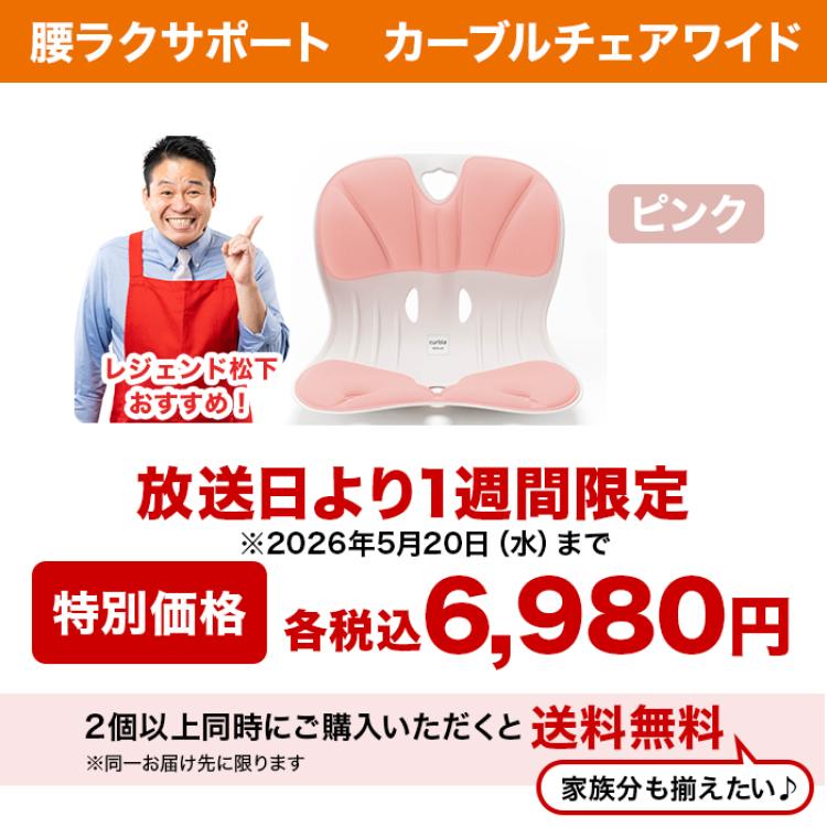 腰ラクサポート カーブルチェア ワイド