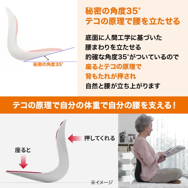 腰ラクサポート カーブルチェア ワイド