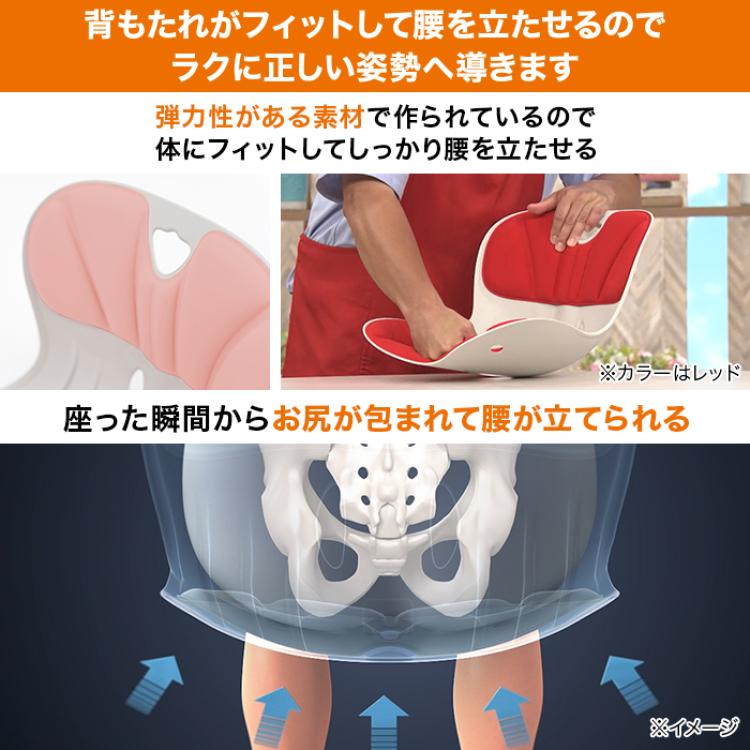 腰ラクサポート カーブルチェア ワイド