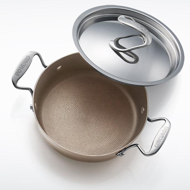 マイヤー サーキュロン両手鍋16/20cmセット シャンパンカラー