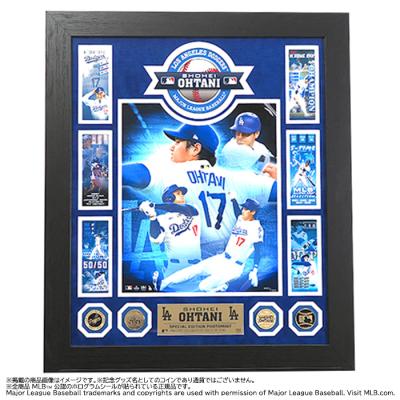大谷翔平 24金ゴールドプレーテッド チケットモチーフメガフォトミント