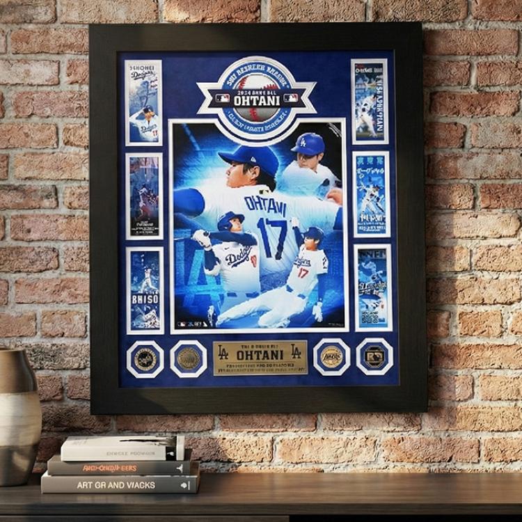 大谷翔平 24金ゴールドプレーテッド チケットモチーフメガフォトミント