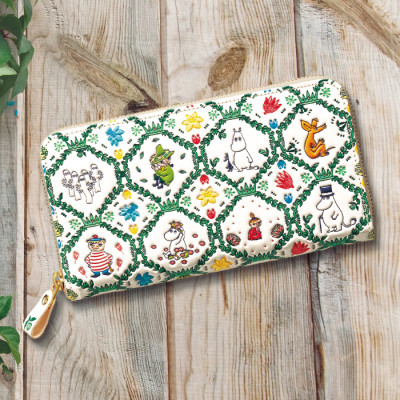 <ムーミン谷の仲間たち>浅草文庫(R)牛革製長財布