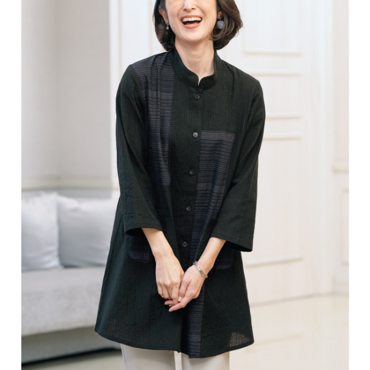 久留米織パッチワークブラウスジャケット
