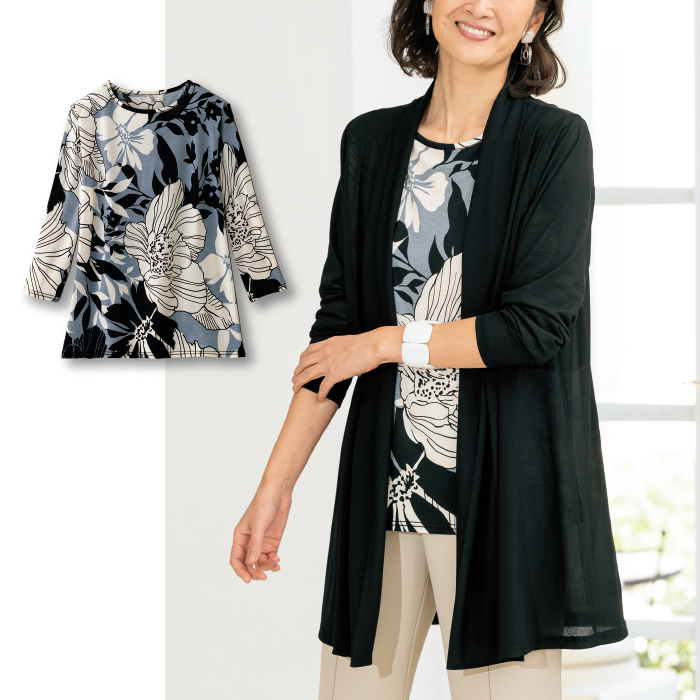 プリントインナー使いアンサンブル