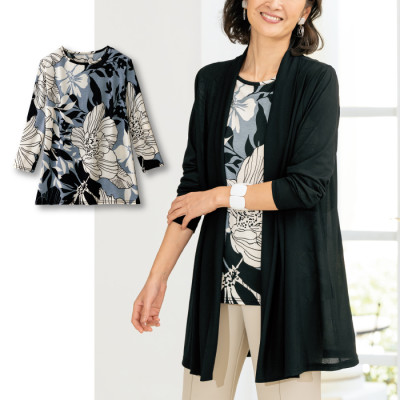 プリントインナー使いアンサンブル