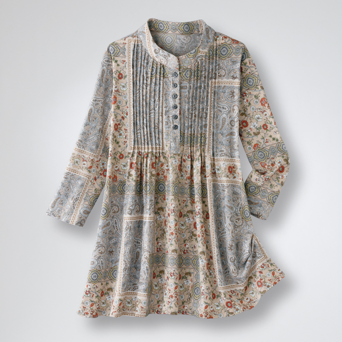 ピンタックデザインチュニック