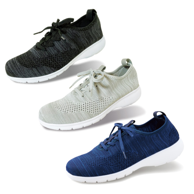 ラックラック空飛ぶストレッチニットスニーカー 紳士用