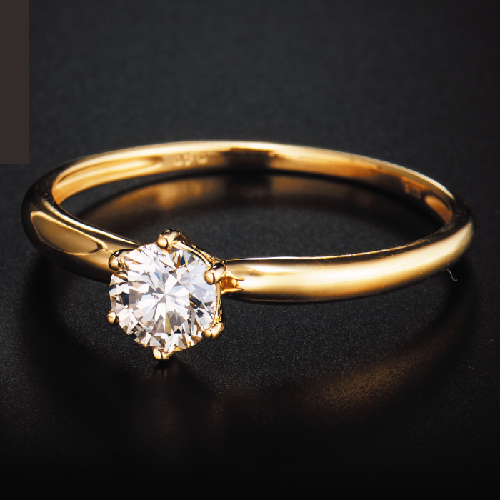 18金0.4ctダイヤモンドリング