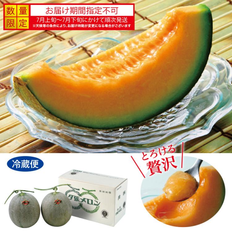 夕張メロン 2玉(計約2.6kg)