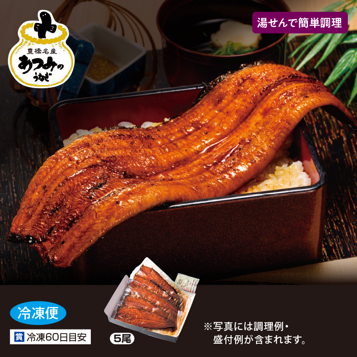 愛知県三河産うなぎ蒲焼180g 5尾