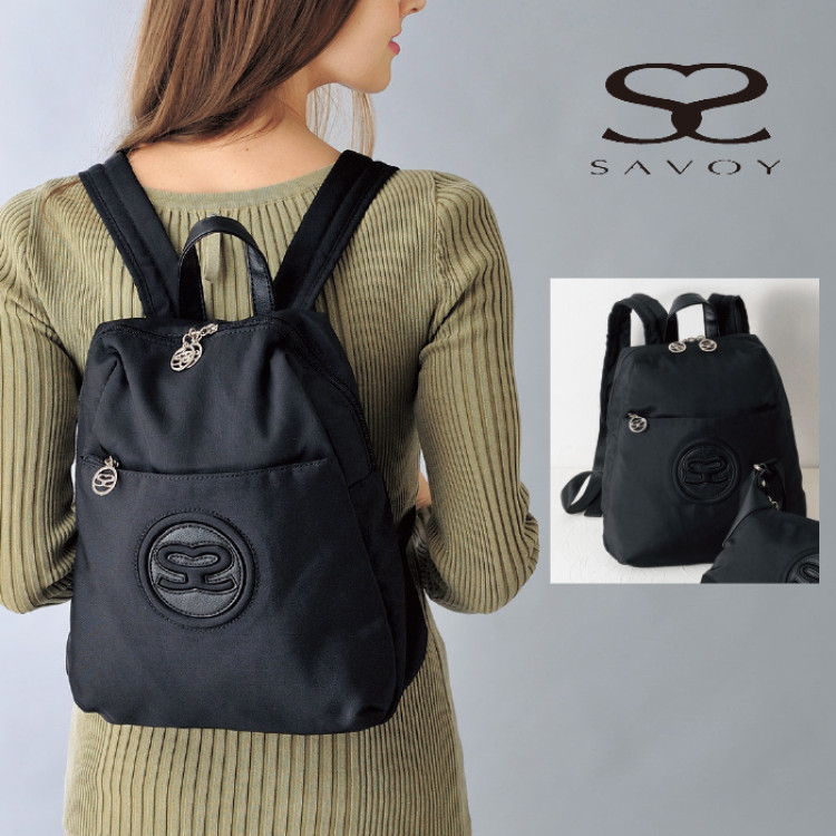 <サボイ>ブラックリュックサック