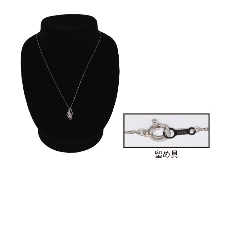 純プラチナ天然ピンクダイヤモンド 10ストーンペンダント