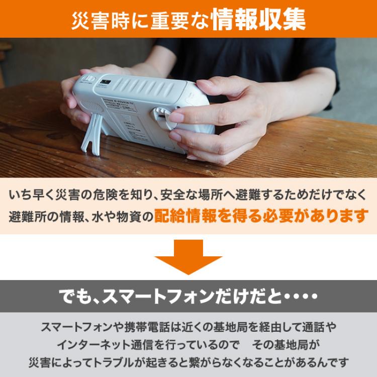 防災用ポータブルラジオ・テレビ innowa buddy