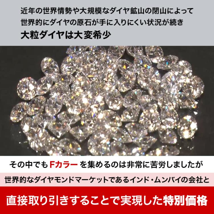 Fカラー1.0ctダイヤペンダント