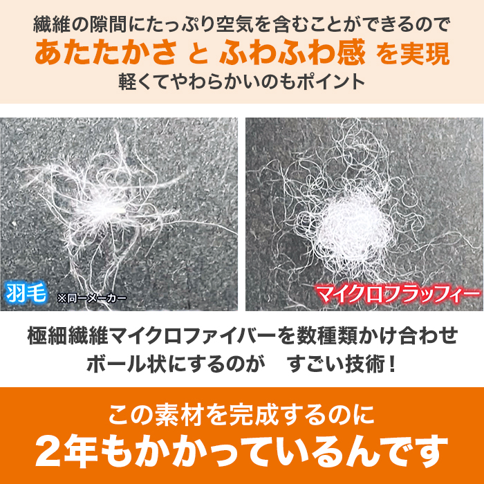 テイジン マイクロフラッフィー 肌がけ布団 ダブル