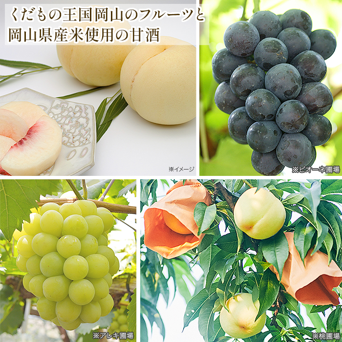 岡山 AMAZAKE フルーツ甘酒4本セット