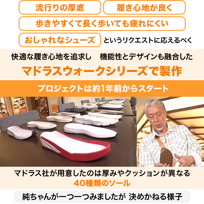 高田純次プロデュース madrasWalk Junシューズ 紳士